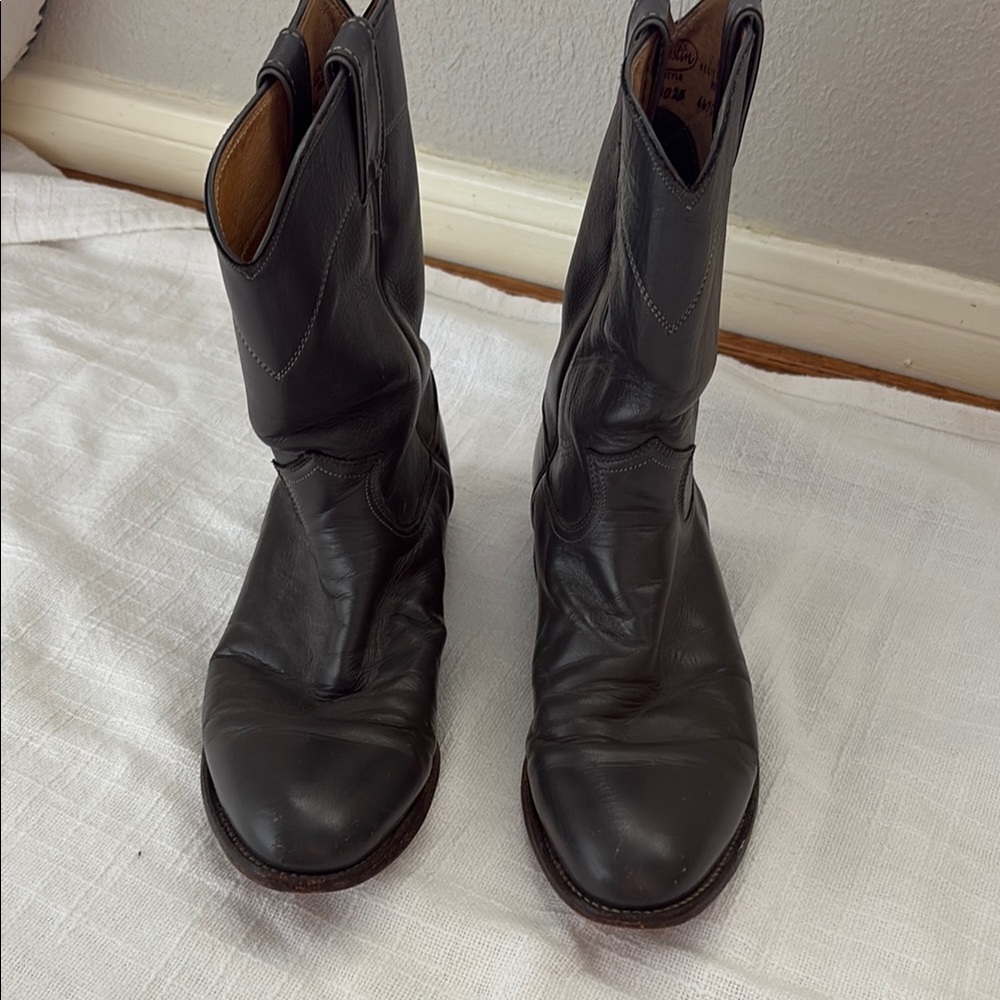 Classic Black Leather Men's Boots